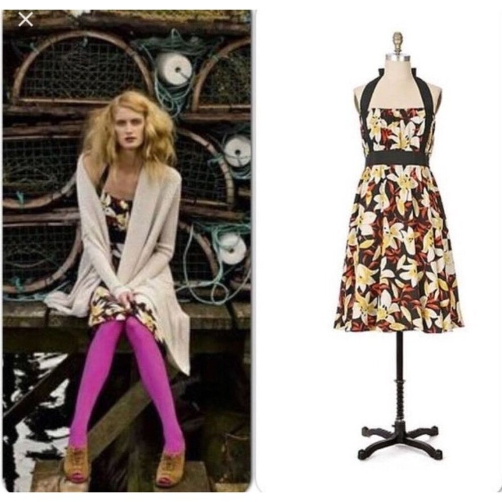 ANTHROPOLOGIE MOULINETTE SOEURS LILLY DRESS SZ 6